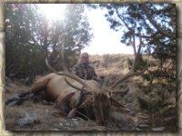 Jill Ham with her elk