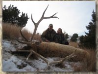 Fred and Carol with their elk